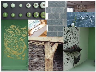 mood board for cottage extension