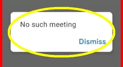 How To Fix No Such Meeting Error Problem Solve in Google Meet App