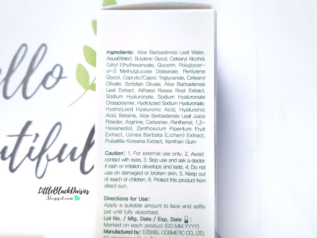 BENTON ALOE HYALURON CREAM REVIEW INGREDIENTS