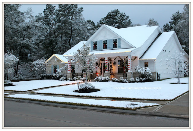 Southern Living-Texas Snow 20017-Farmhouse-Christmas-Winter Wonderland-Christmas Card-From My Front Porch To Yours