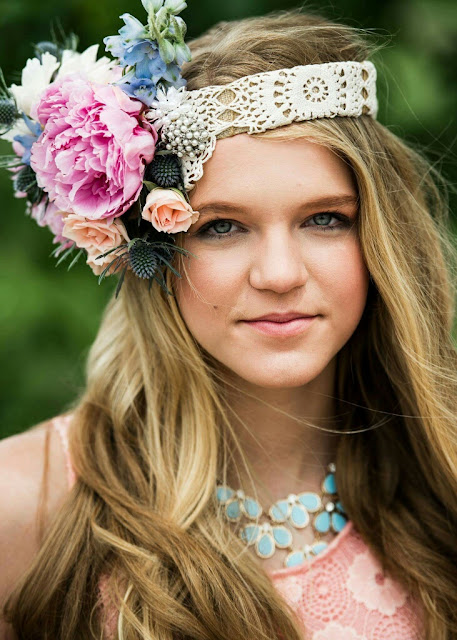 Floral Crown designed by Patience Pickner AIFD PFCI SDCF- PromFlowers designer spotlight