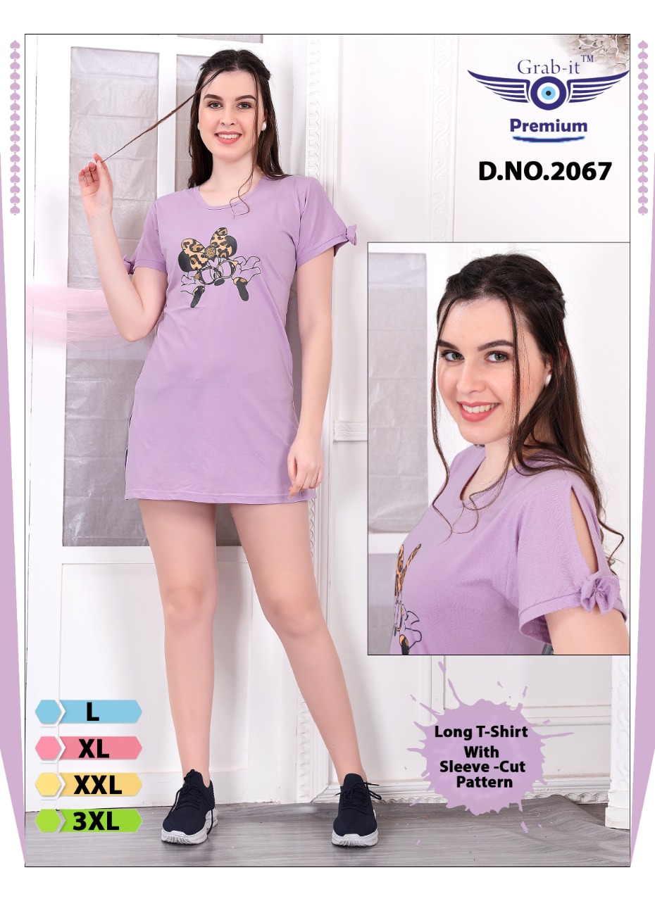 Vol 2067 Grab It Women Long Tshirt Manufacturer Wholesaler