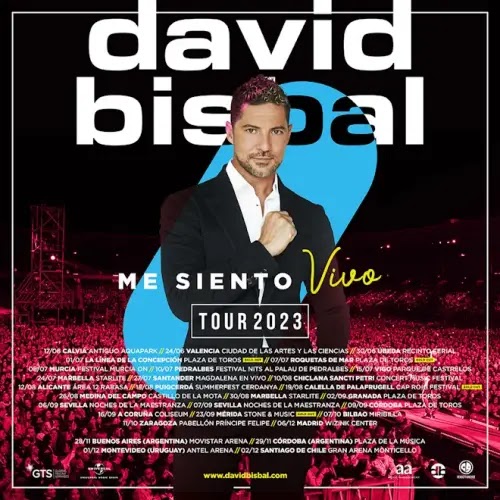 David Bisbal. Me Siento Vivo Tour, entradas