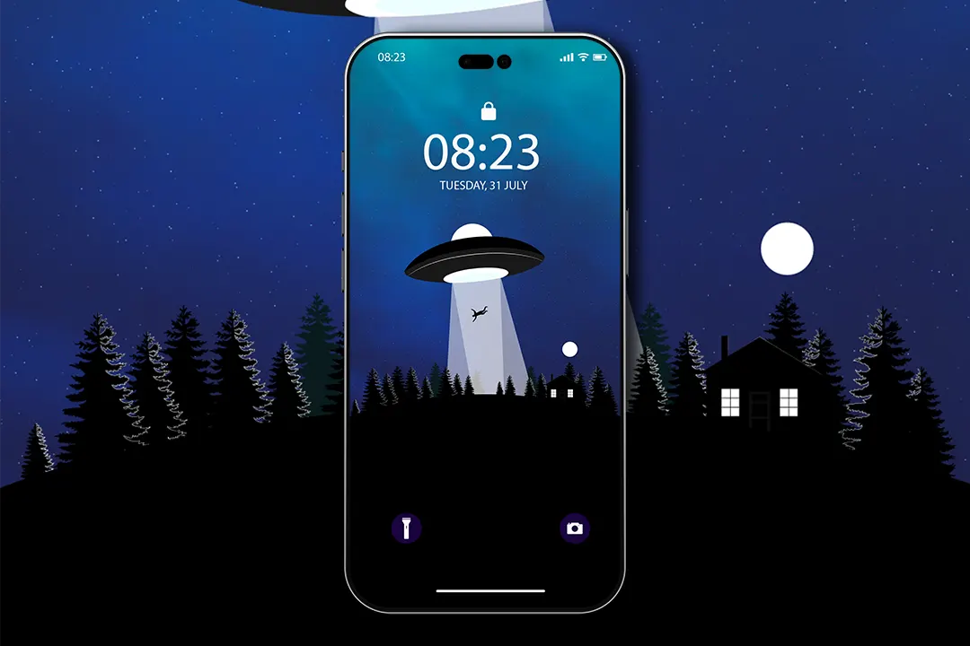 ufo abduction wallpaper iphone