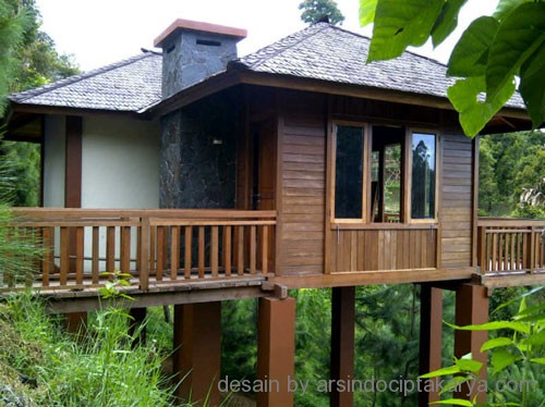 70 Desain Rumah Kayu Minimalis Sederhana dan Klasik 