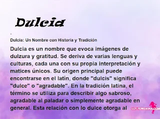 significado del nombre Dulcia