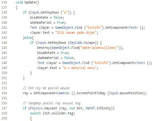 Method dalam Unity3D – Unity C# Dasar-1