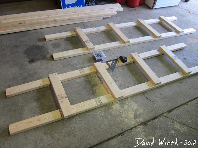 2x4 wood end pieces, how to build a wood shelf
