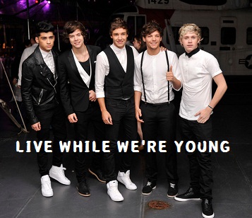 Welcome To Elvin S Blog One Direction Live While We Re Young Lyrics