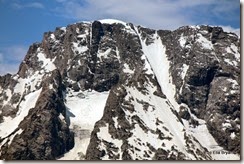 dike on Mt. Moran