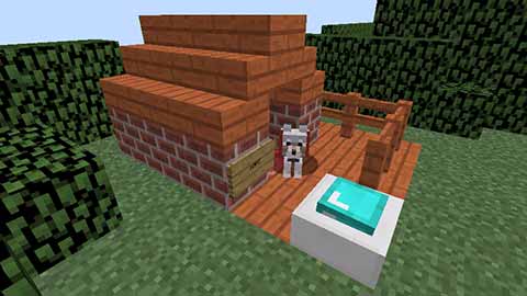 マインクラフト 犬小屋 犬舎の作り方とデザイン作例集 マイクラマルチプレイ日記ブログ