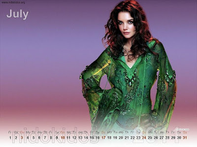 New Year 2011 Calendar, Katie Holmes Desktop Wallpapers