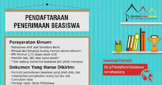 Beasiswa Rumah Gadang untuk Mahasiswa S1 • INDBeasiswa