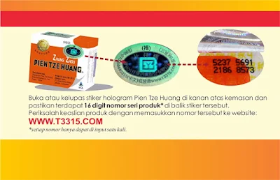 Cek Keaslian Obat Pien Tze Huang