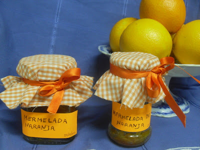 Mermelada de naranja casera.