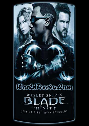 Poster Of Blade 3 (2004) In Hindi English Dual Audio 300MB Compressed Small Size Pc Movie Free Download Only At worldfree4u.com