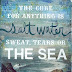 The Cure for anything is salt water, sweat, tears or the sea