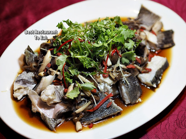 Li Yen CNY 2019 Menu - Steamed Giant Grouper with Cordyceps Flower