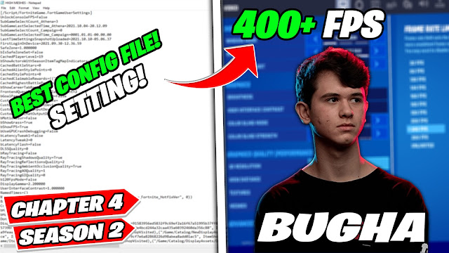 The BEST Game User Settings in Fortnite Chapter 4 Season 2! Bugha Best Config File Settings (2023)