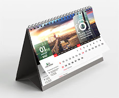 Contoh Desain Kalender duduk