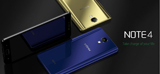 Infinix Note 4 Gold, blue and Black colours