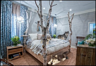 Forest theme bedrooms - Wolf theme bedrooms