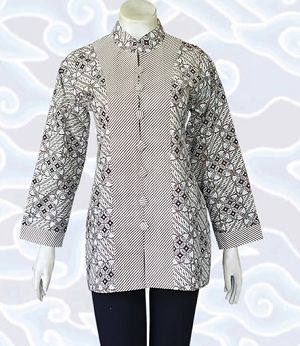 15 Model  Baju Batik  Formal  Wanita Modern Terbaru 2021 