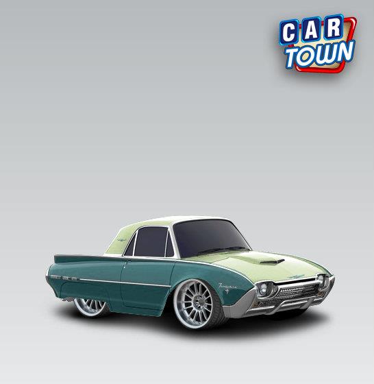 Ford Thunderbird 1962 Lowrider custom cartown skin