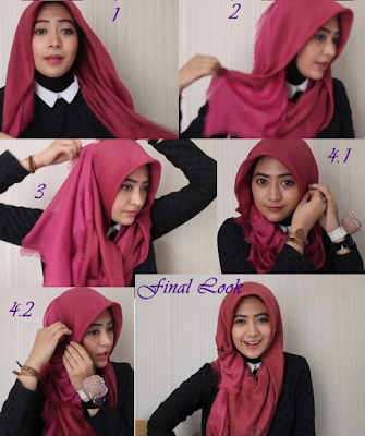 Tutorial Hijab Pashmina Sifon Ala Natasha Farani