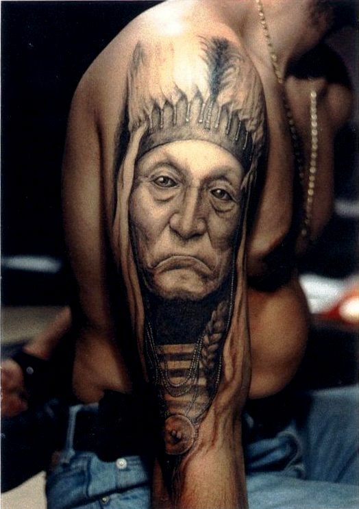 Indian Chief Tattoos