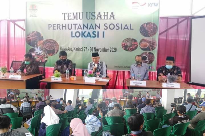 Bupati Kerinci Adirozal Buka Temu Usaha Perhutanan Sosial yang Digelar BPSKL Wilayah Sumatra