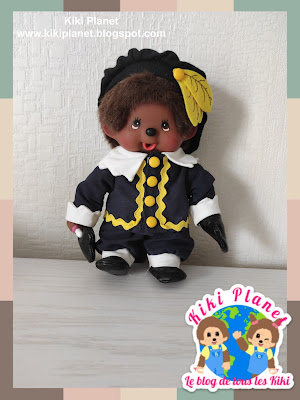 kiki Monchhichi pierre le noir saint Nicolas rare père fouettard