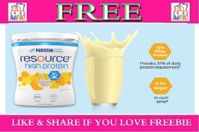 Free Sample of Nestle Resource High Protein