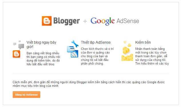 Bật Chức Năng Google AdSence Trong Blogspot
