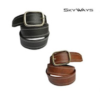 SkyWays Suave Casual Black & Brown Belt Combo of 2 at Rs. 11 - ShopClues