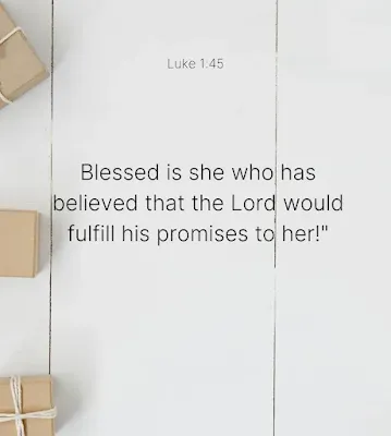 Bible verses for birthdays blessing and faith affirmation, Luke 1:45 image