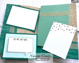 Nigezza Creates with Stampin' Up! Simple Masculine Sewn Journal Flip Through