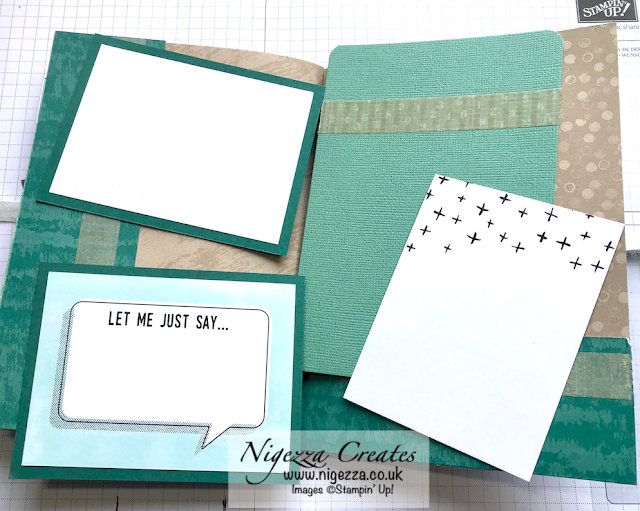 Nigezza Creates with Stampin' Up! Simple Masculine Sewn Journal Flip Through