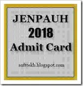 JENPAUH-2018 BSc Nursing Admit Card