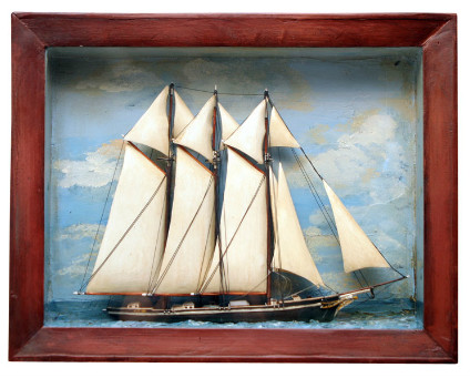 Late 19th century Sailing Ship Diorama