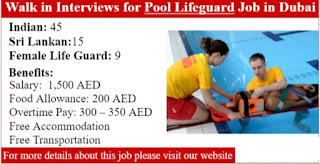 Lifeguard Recruitment in Dubai | For Efs Facilities Services LLC Company