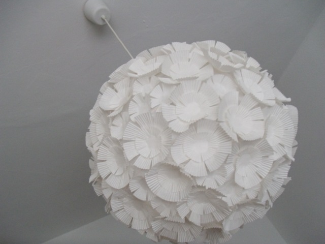 muffin liner lamp shade