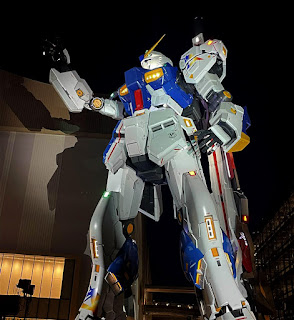 Full-scale RX-93ff ν Gundam at Mitsui Shopping Park LaLaport Fukuoka