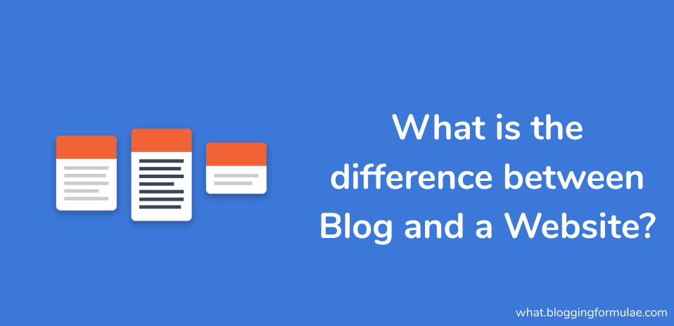 What is the difference between blog and a website