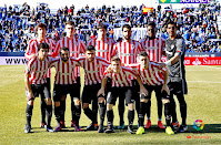 ATHLETIC CLUB - Bilbao, Vizcaya, España - Temporada 2016-17 - Iturraspe, Laporte, San José, Raúl García, Iñaki Williams y Borja Iraizoz; Íñigo Lekue, Balenziaga, Eneko Bóveda, Muniain y Aduriz - C. D. LEGANÉS 0 ATHLETIC CLUB 0 - 14/01/2017 - Liga de 1ª División, jornada 18 - Leganés, Madrid, estadio de Butarque - A pesar del dominio del equipo madrileño, el Athletic aguantó el empate en Butarque