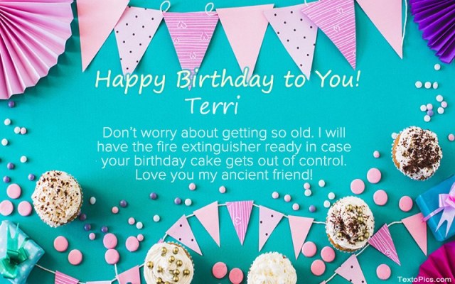 happy birthday terri image