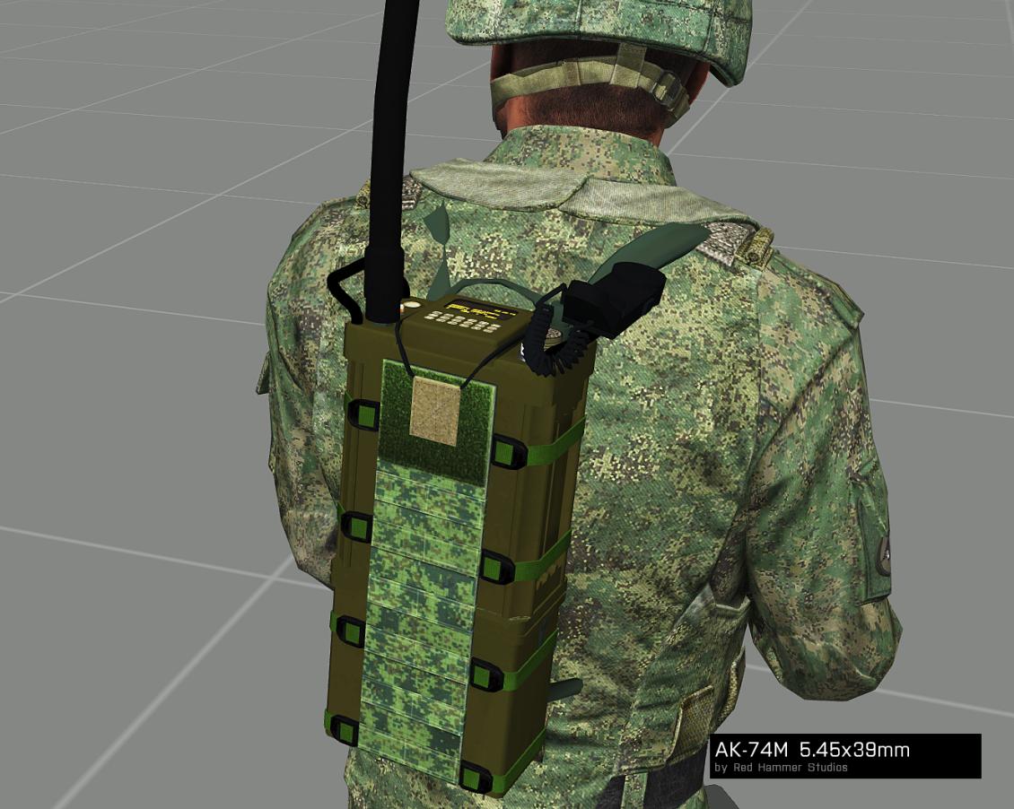 arma3用タスクフォース無線通信MODの新しい背負式携行型無線機