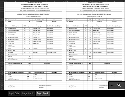 Format Raport KTSP SD Excel 2017/2018