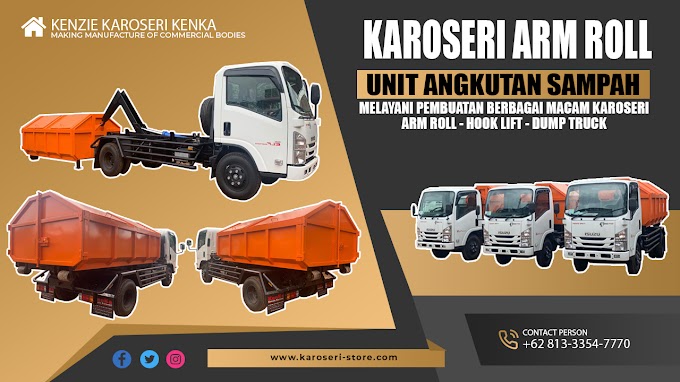 Jual Karoseri Arm Roll | Angkutan Sampah