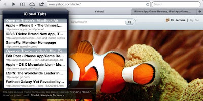 iCloud tab syncing allowing you to browse web pages on your iPhone, and pick up on the same page on your iPad or Mac